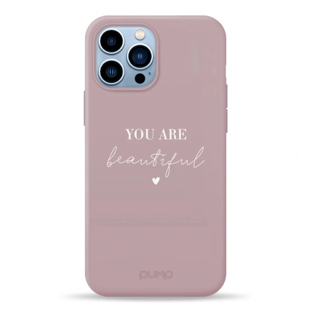 Чехол Pump Silicone Minimalistic Case for iPhone 13 Pro Max - You Are Beautiful (PMSLMN13PROMAX-13/128)