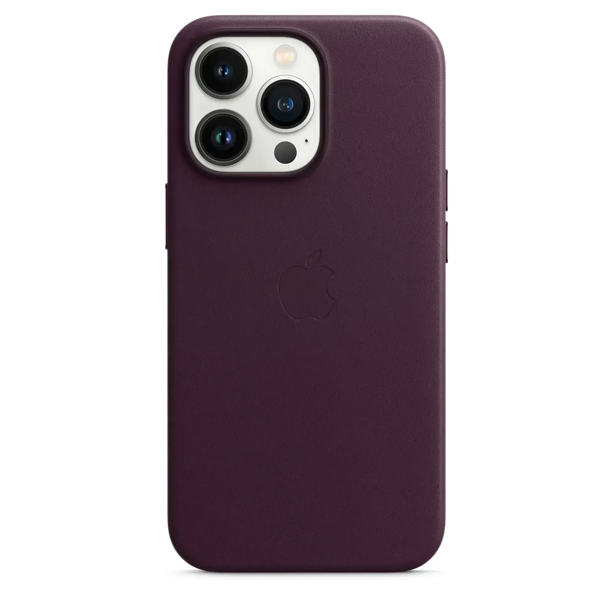 Чохол Apple iPhone 13 Pro Leather Case with MagSafe - Dark Cherry (MM1A3)