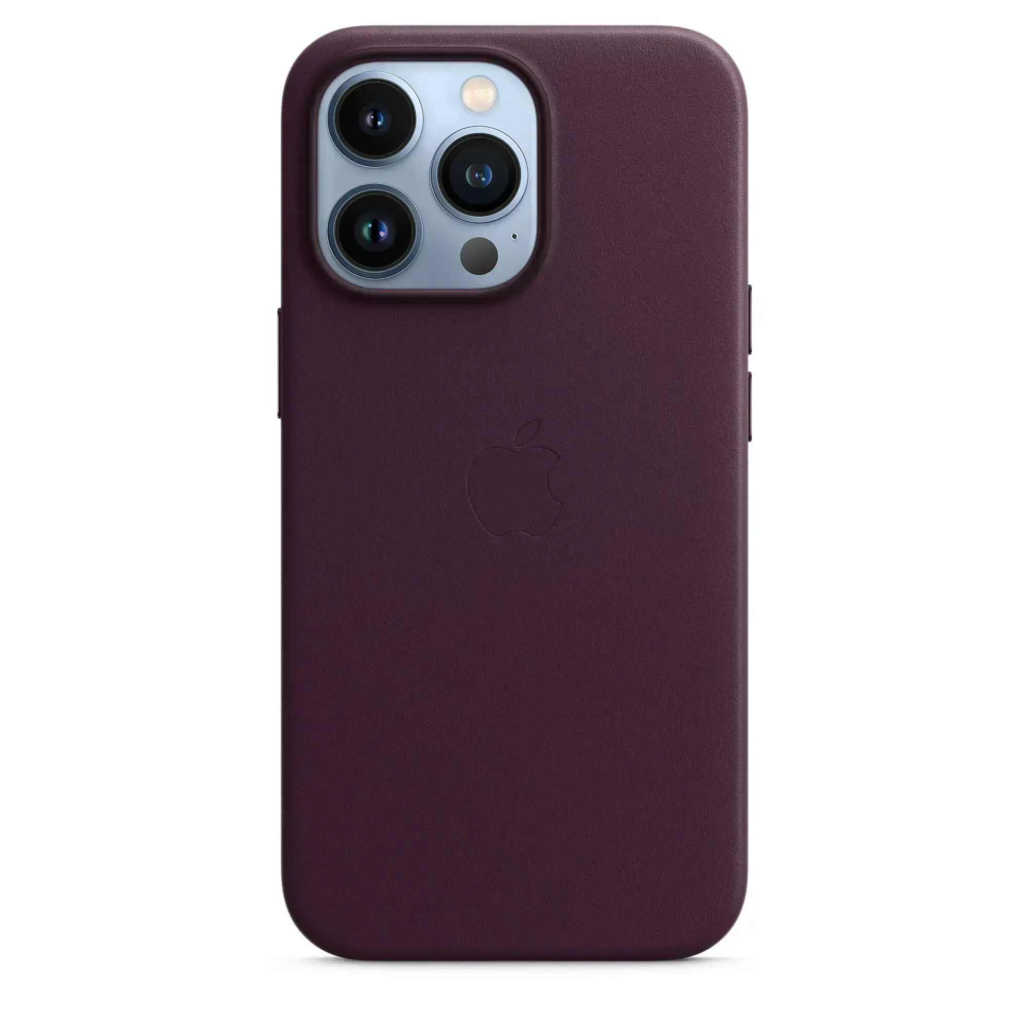 Чохол Apple iPhone 13 Pro Leather Case with MagSafe - Dark Cherry (MM1A3)