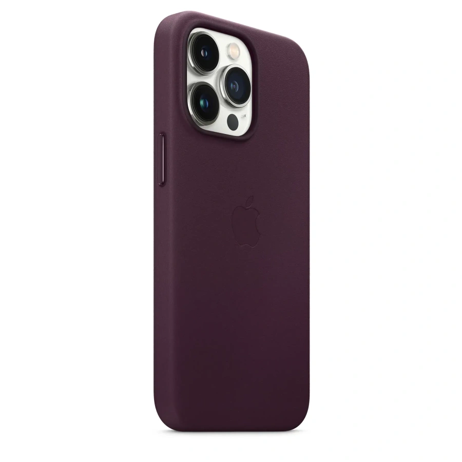 Чехол Apple iPhone 13 Pro Leather Case with MagSafe - Dark Cherry (MM1A3)