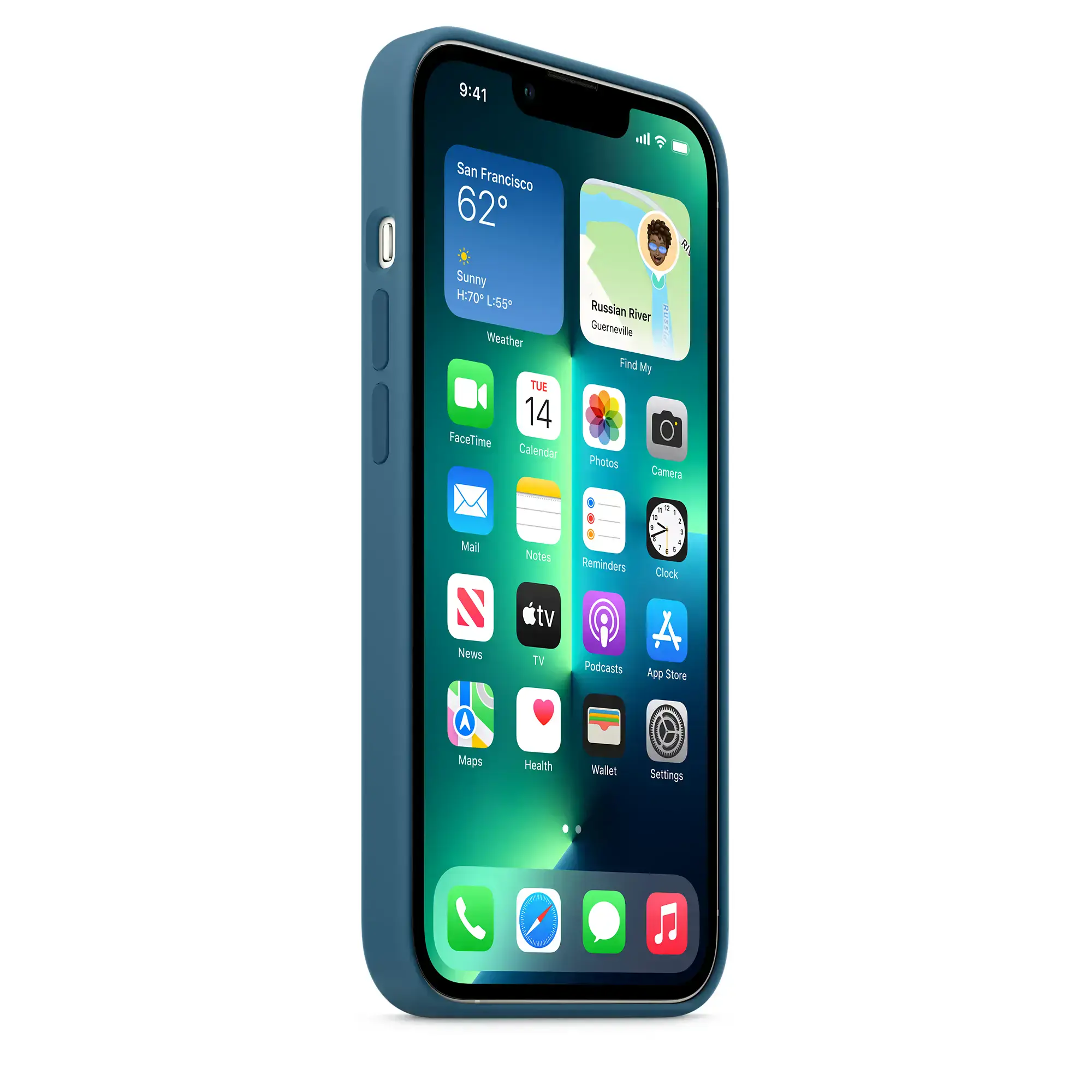 Чохол Apple iPhone 13 Pro Silicone Case with MagSafe - Blue Jay (MM2G3)