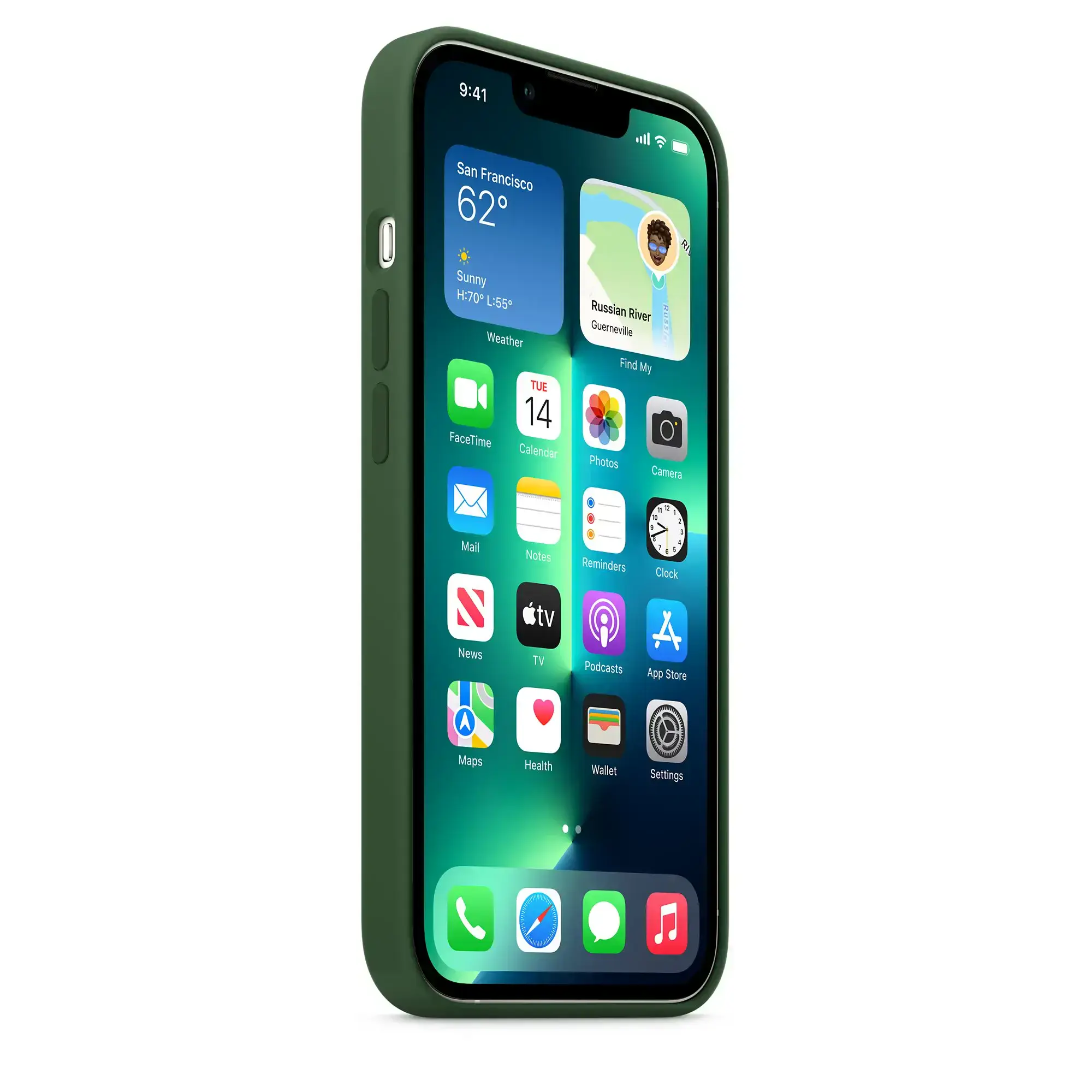 Чохол Apple iPhone 13 Pro Silicone Case with MagSafe - Clover (MM2F3) Lux Copy