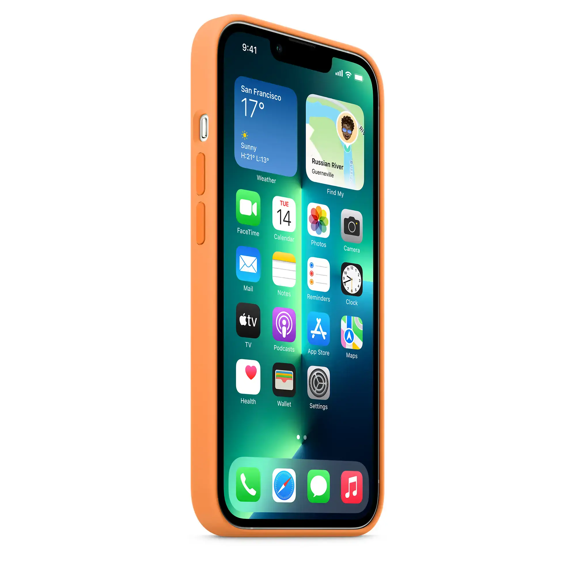 Чохол Apple iPhone 13 Pro Silicone Case with MagSafe - Marigold (MM2D3) Lux Copy