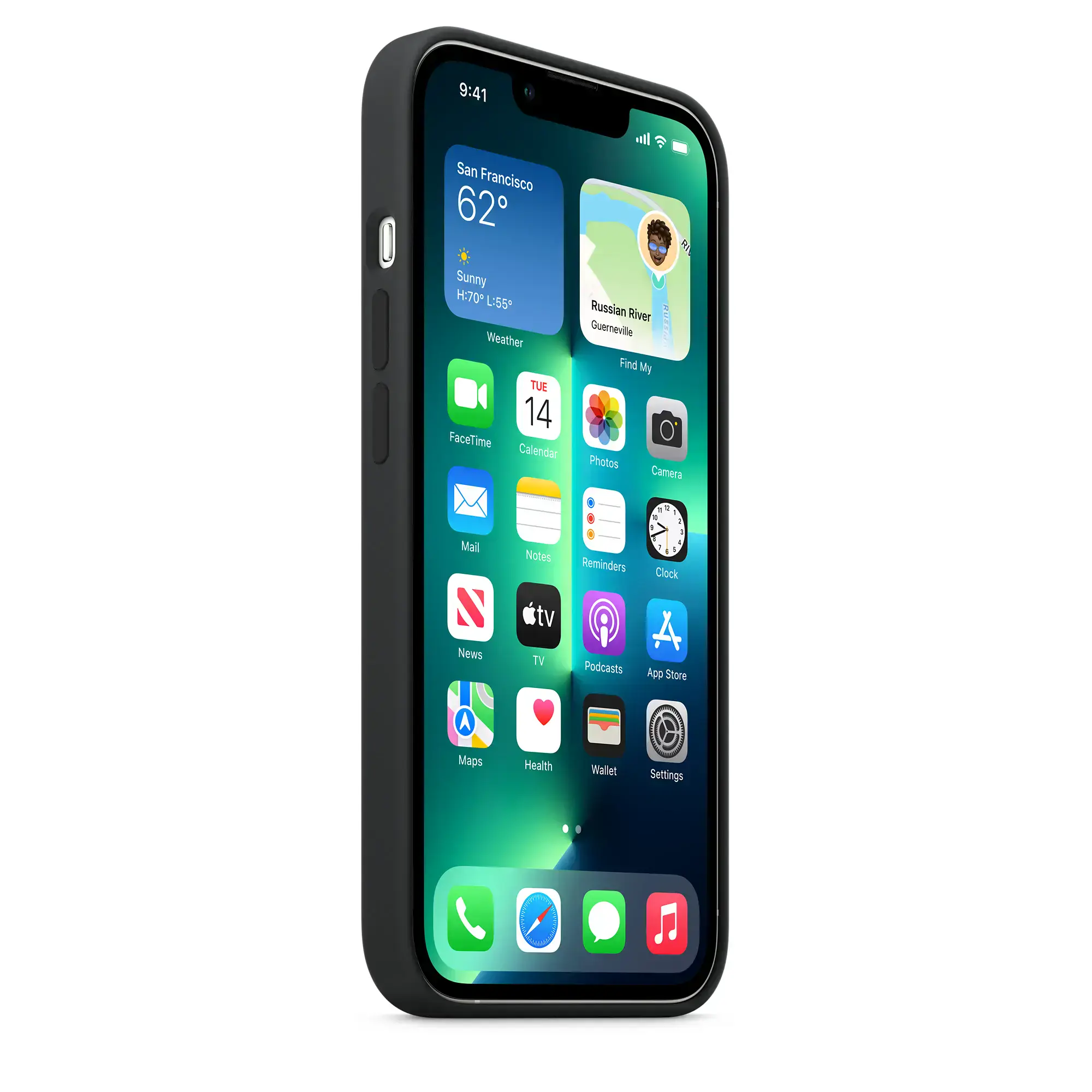 Чохол Apple iPhone 13 Pro Silicone Case with MagSafe - Midnight (MM2K3) Lux Copy