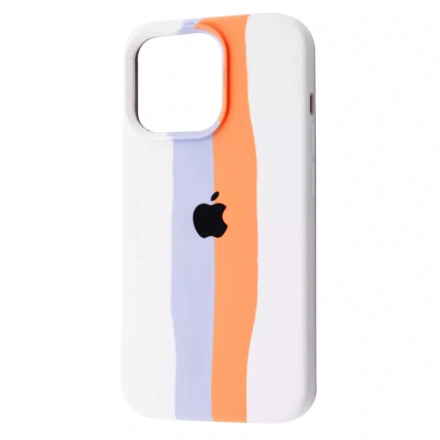 Чохол Rainbow Silicone Case iPhone 13 Pro Max - White