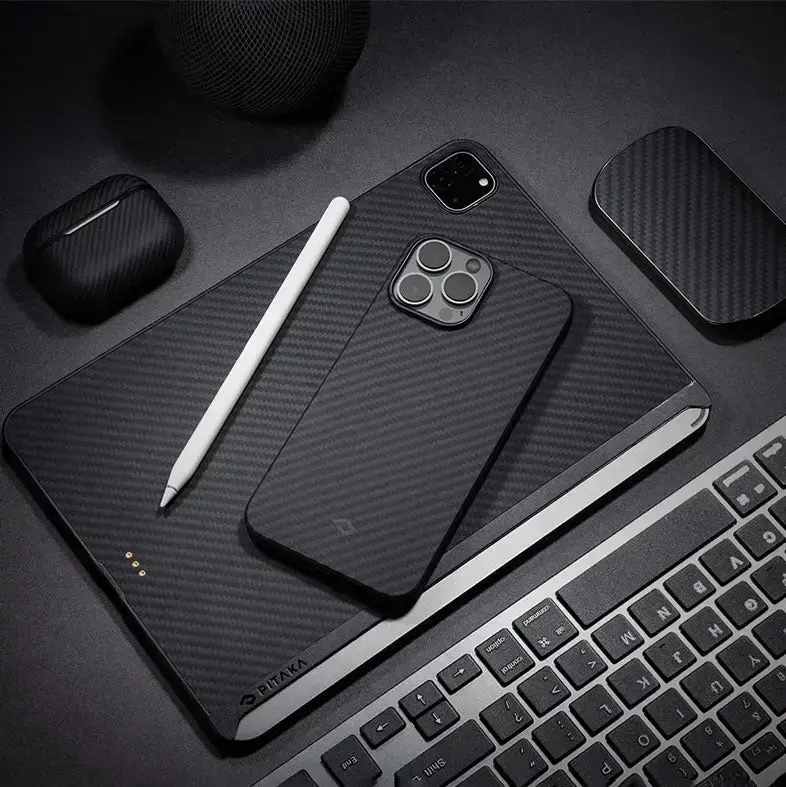 Чехол Чeхол Pitaka MagEZ Case 2 Twill Black/Grey for iPhone 13 Pro (KI1301P)