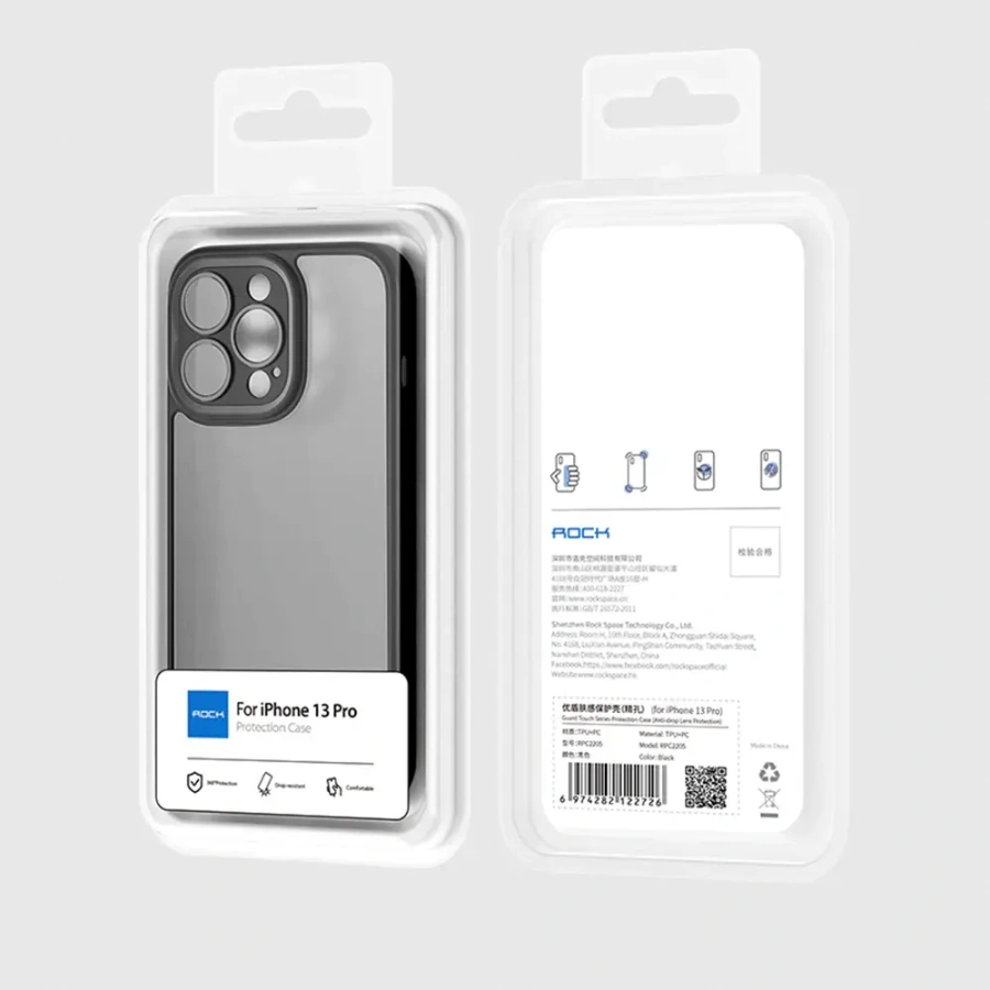 Чехол Rock Guard Full Camera Protection Case for iPhone 13 Pro Max - Black