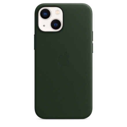 Чохол Apple iPhone 13 mini Leather Case with MagSafe - Sequoia Green (MM0J3)
