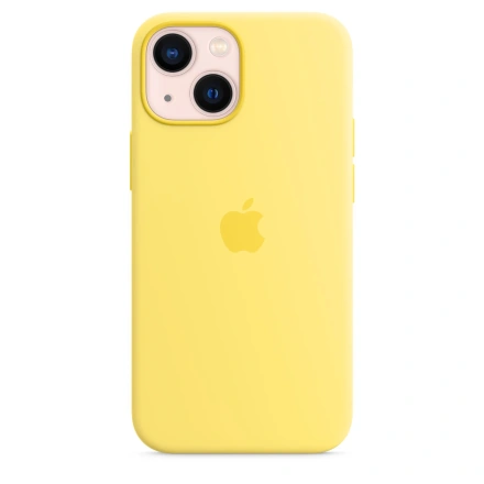 Чехол Apple iPhone 13 mini Silicone Case with MagSafe - Lemon Zest (MN5X3)