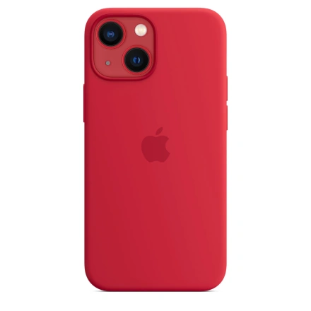 Чехол Apple iPhone 13 mini Silicone Case with MagSafe - (PRODUCT)RED (MM233) Lux Copy