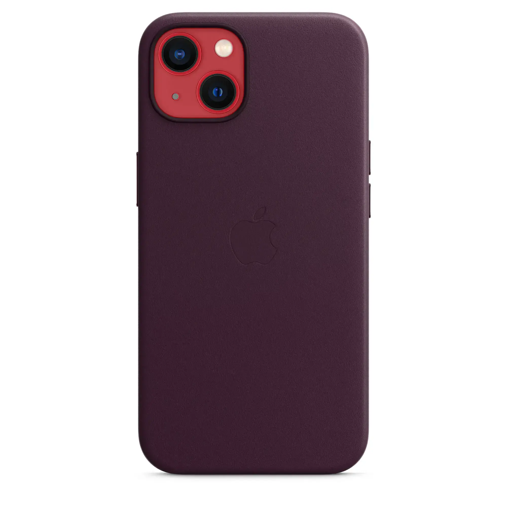 Чохол Apple iPhone 13 Leather Case with MagSafe - Dark Cherry (MM143)
