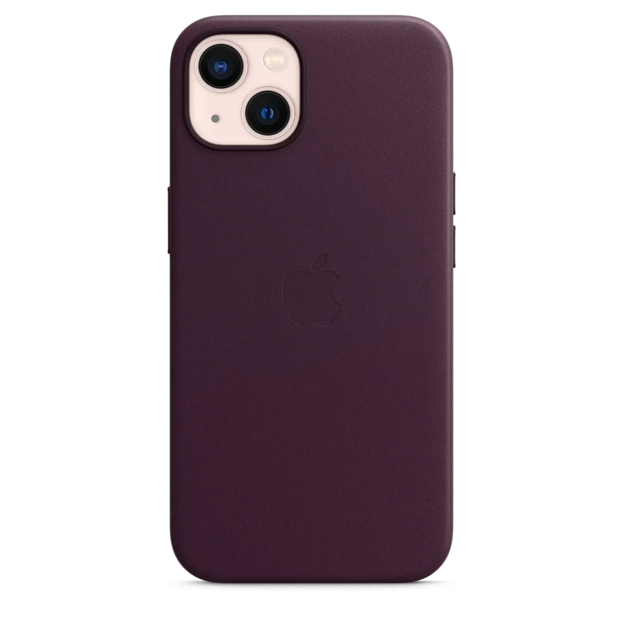 Чохол Apple iPhone 13 Leather Case with MagSafe - Dark Cherry (MM143)
