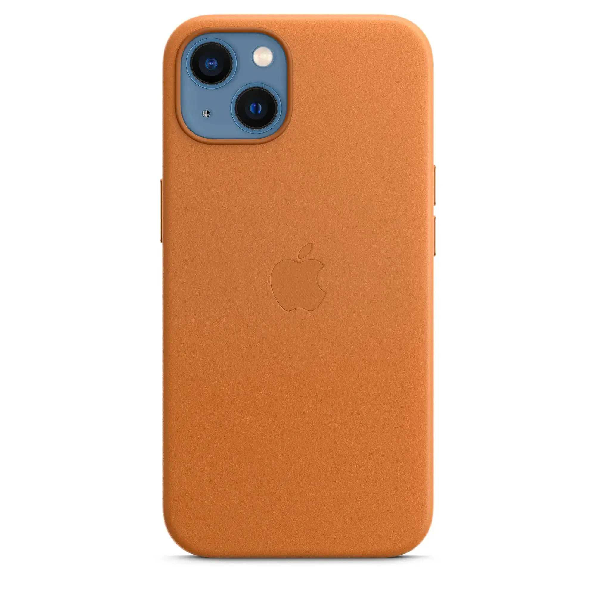 Чехол Apple iPhone 13 Leather Case with MagSafe - Golden Brown (MM103)