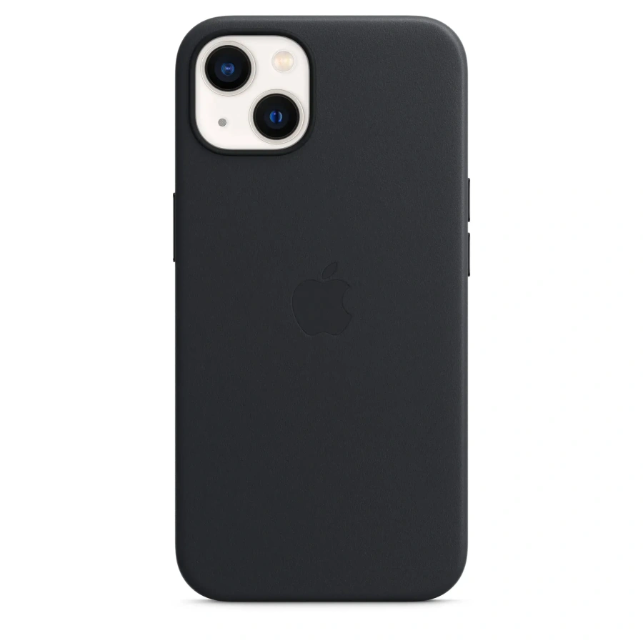 Чехол Apple iPhone 13 Leather Case with MagSafe - Midnight (MM183)