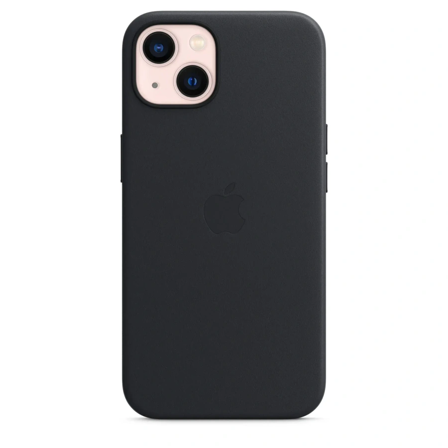 Чехол Apple iPhone 13 Leather Case with MagSafe - Midnight (MM183)