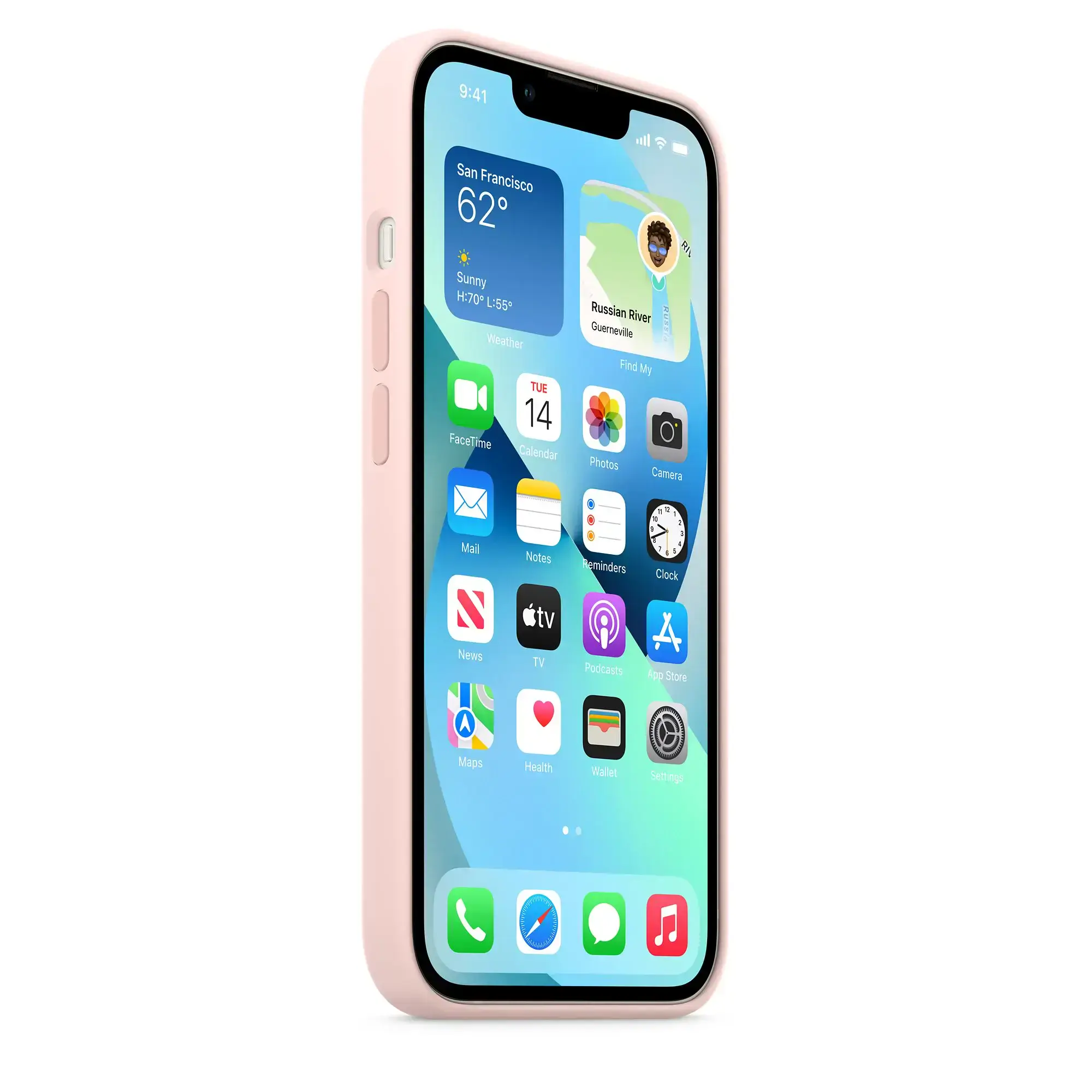 Чохол Apple iPhone 13 Silicone Case with MagSafe - Chalk Pink (MM283)