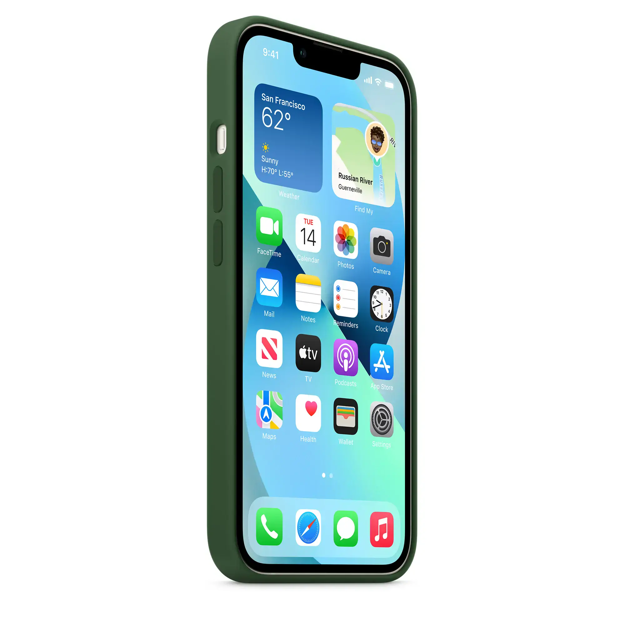 Чохол Apple iPhone 13 Silicone Case with MagSafe - Clover (MM263)