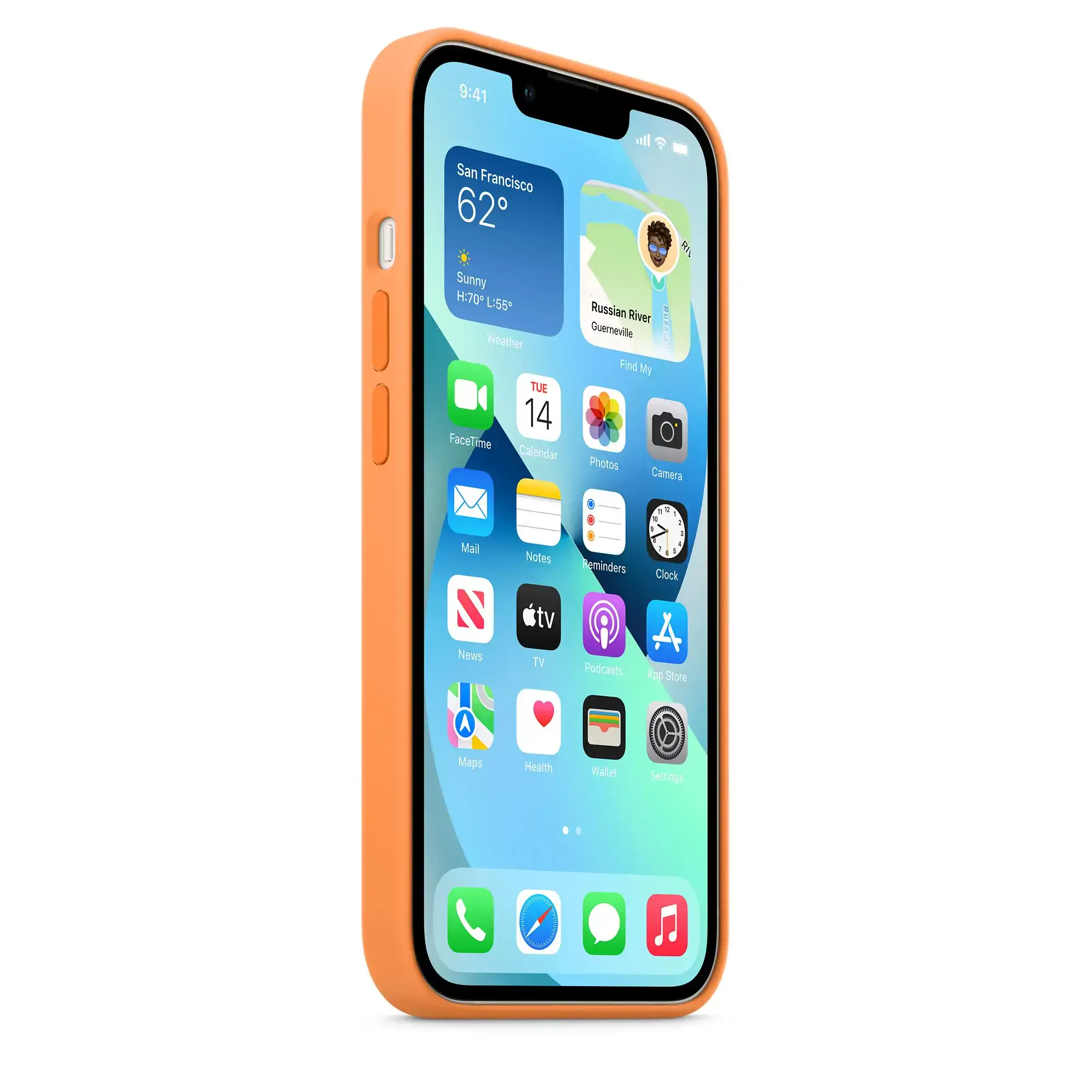 Чохол Apple iPhone 13 Silicone Case with MagSafe - Marigold (MM243)