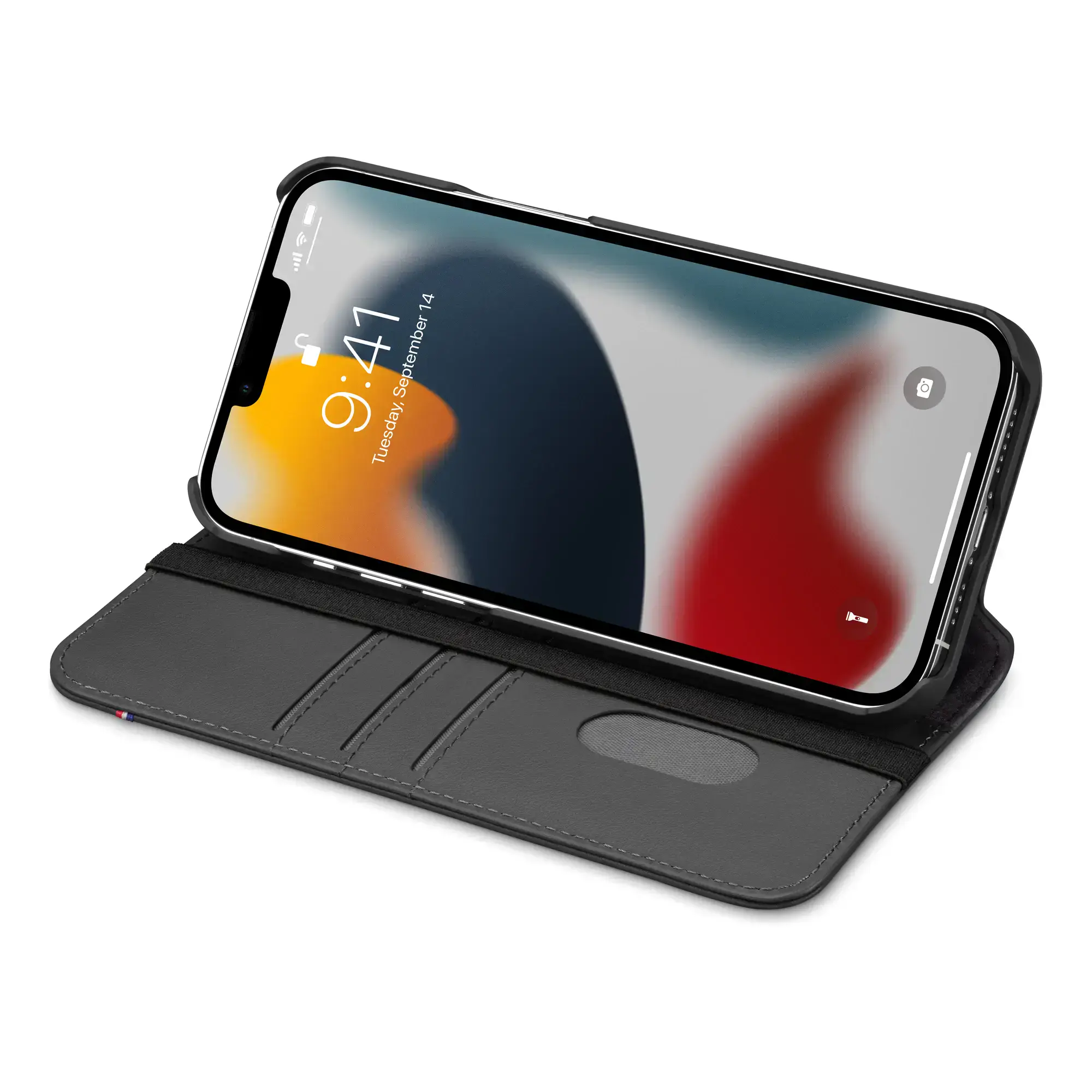 Чехол Decoded Leather Wallet for iPhone 13 mini - Black (DA22IPO54CW3BK)