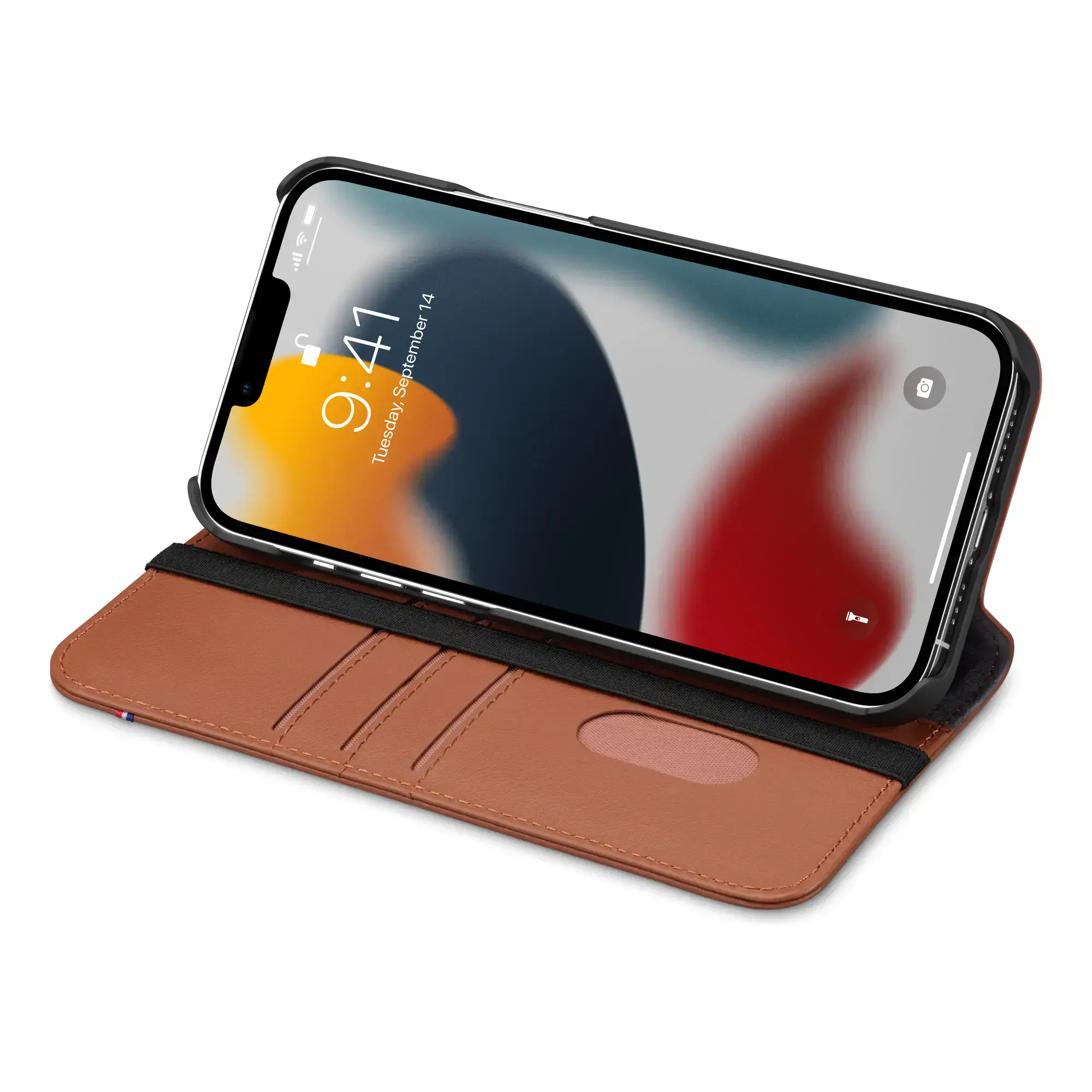 Чехол Decoded Leather Wallet for iPhone 13 - Black (DA22IPO61CW3BK)