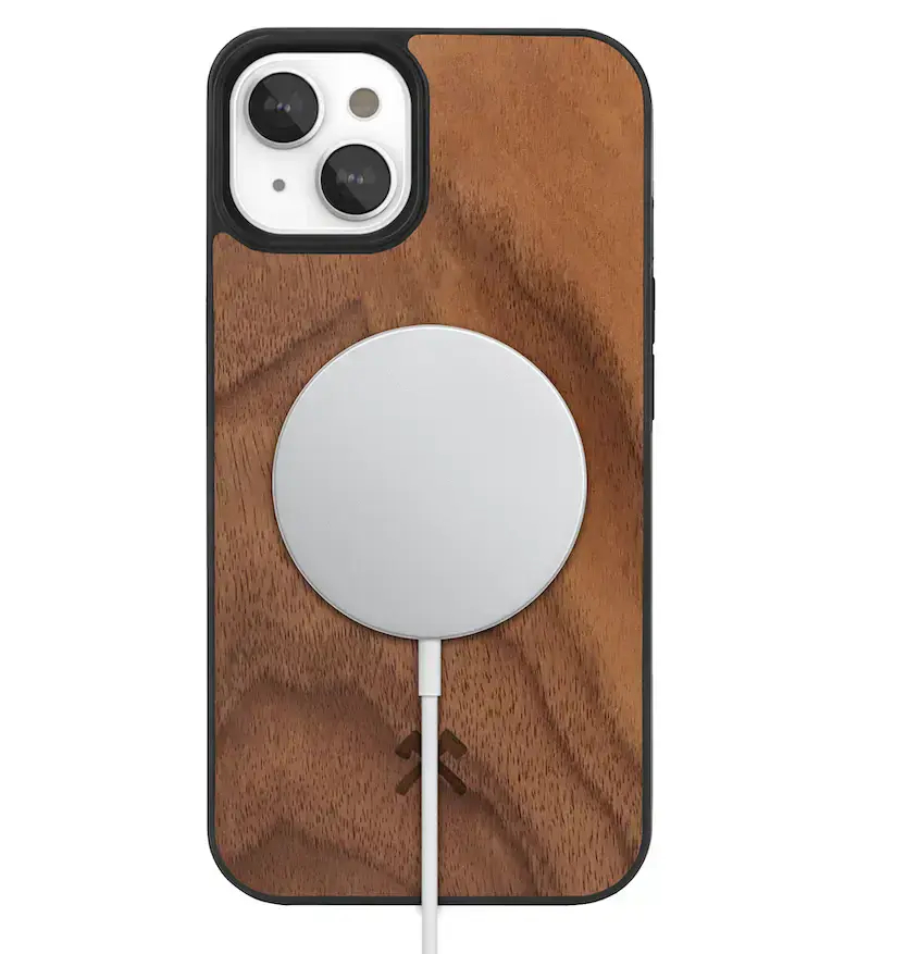 Деревянный чехол Woodcessories Bumper Case Walnut MagSafe для iPhone 13 mini (14351)