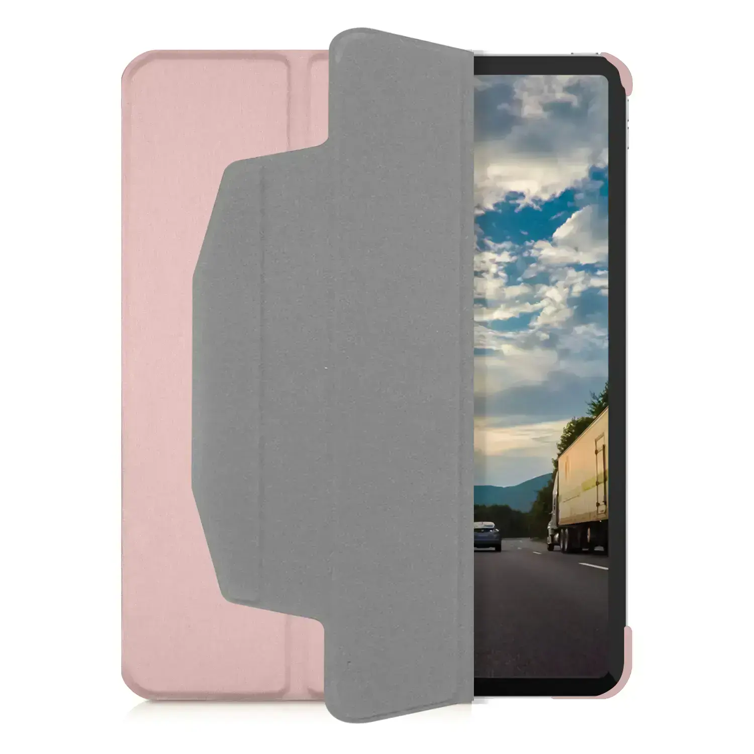 Чехол-книжка Macally Protective Case for iPad Pro 12.9" (2020/2021) - Pink (BSTANDPRO5L-RS)