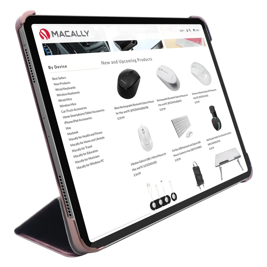 Чохол-книжка Macally Protective Case for iPad Pro 12.9" (2020/2021) - Pink (BSTANDPRO5L-RS)