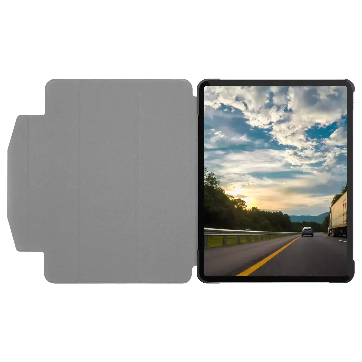 Чехол-книжка Macally Protective Case for iPad Pro 12.9" (2020/2021) - Black (BSTANDPRO5L-B)