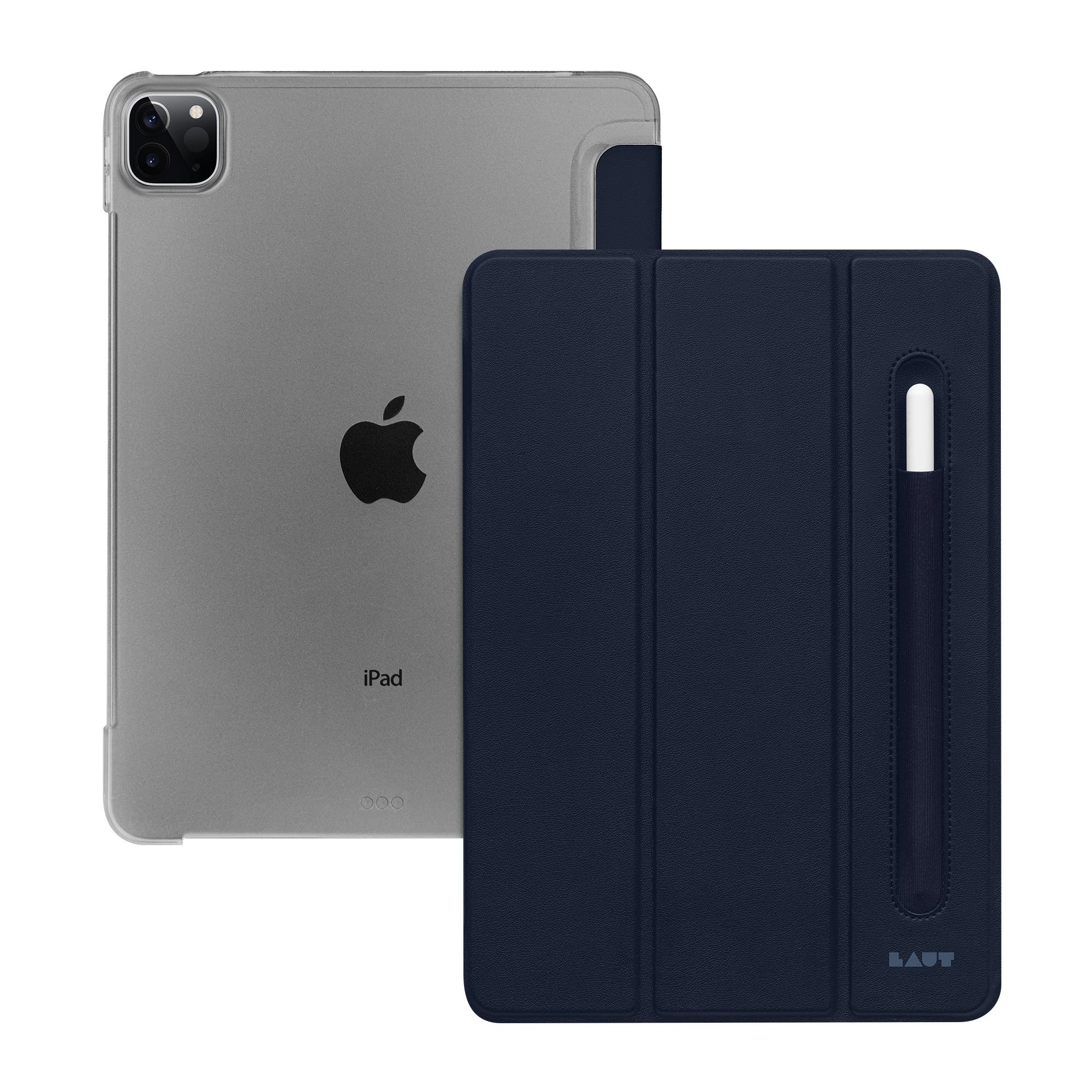 Чехол-книжка LAUT HUEX FOLIO case for iPad Pro 11-inch (2022/2021/2020/2018) / iPad Air 10.9-inch (2022 / 2020) - Navy (L_IPP21S_HP_NV)