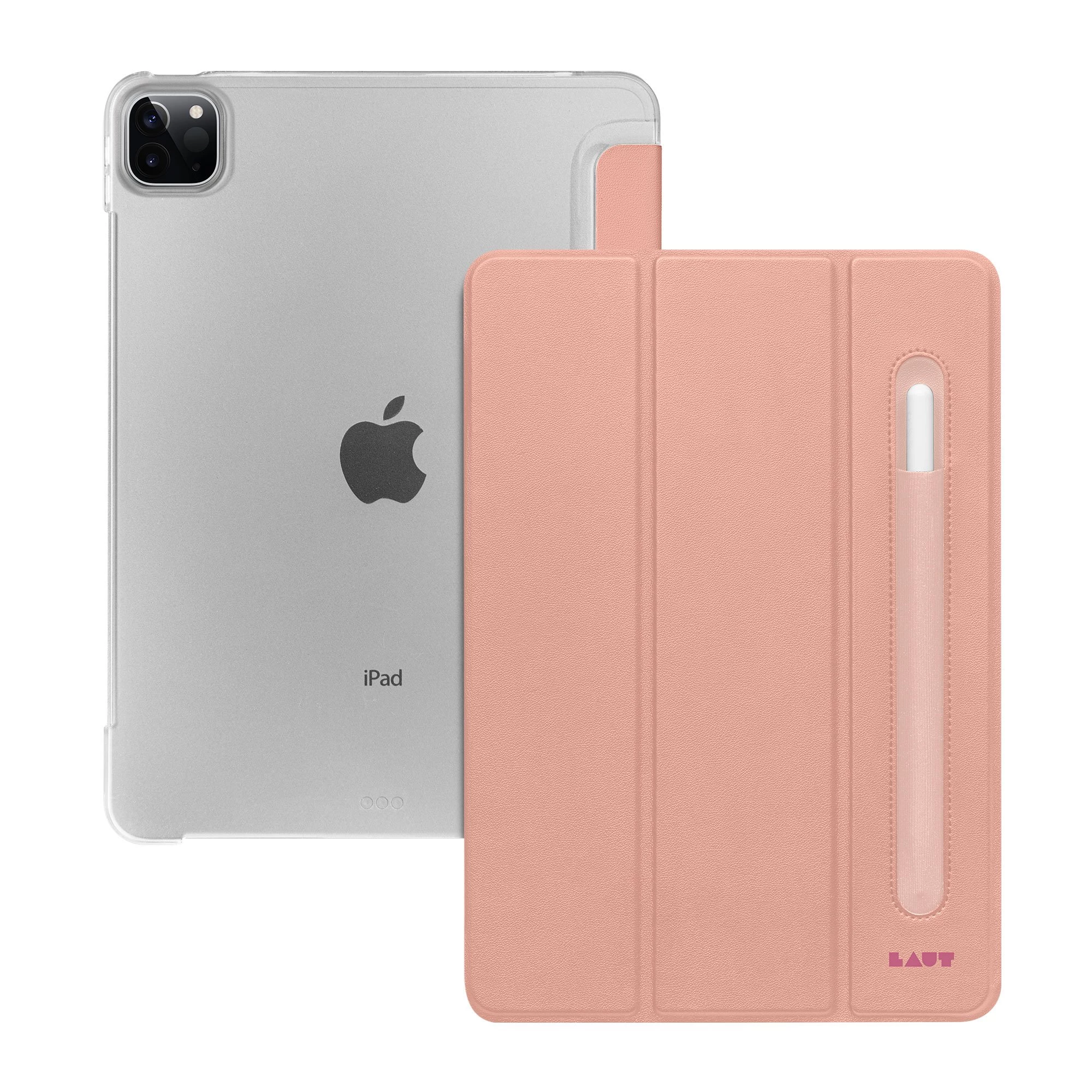 Чехол-книжка LAUT HUEX FOLIO case for iPad Pro 11-inch (2022/2021/2020/2018) / iPad Air 10.9-inch (2022 / 2020) - Rose (L_IPP21S_HP_P)