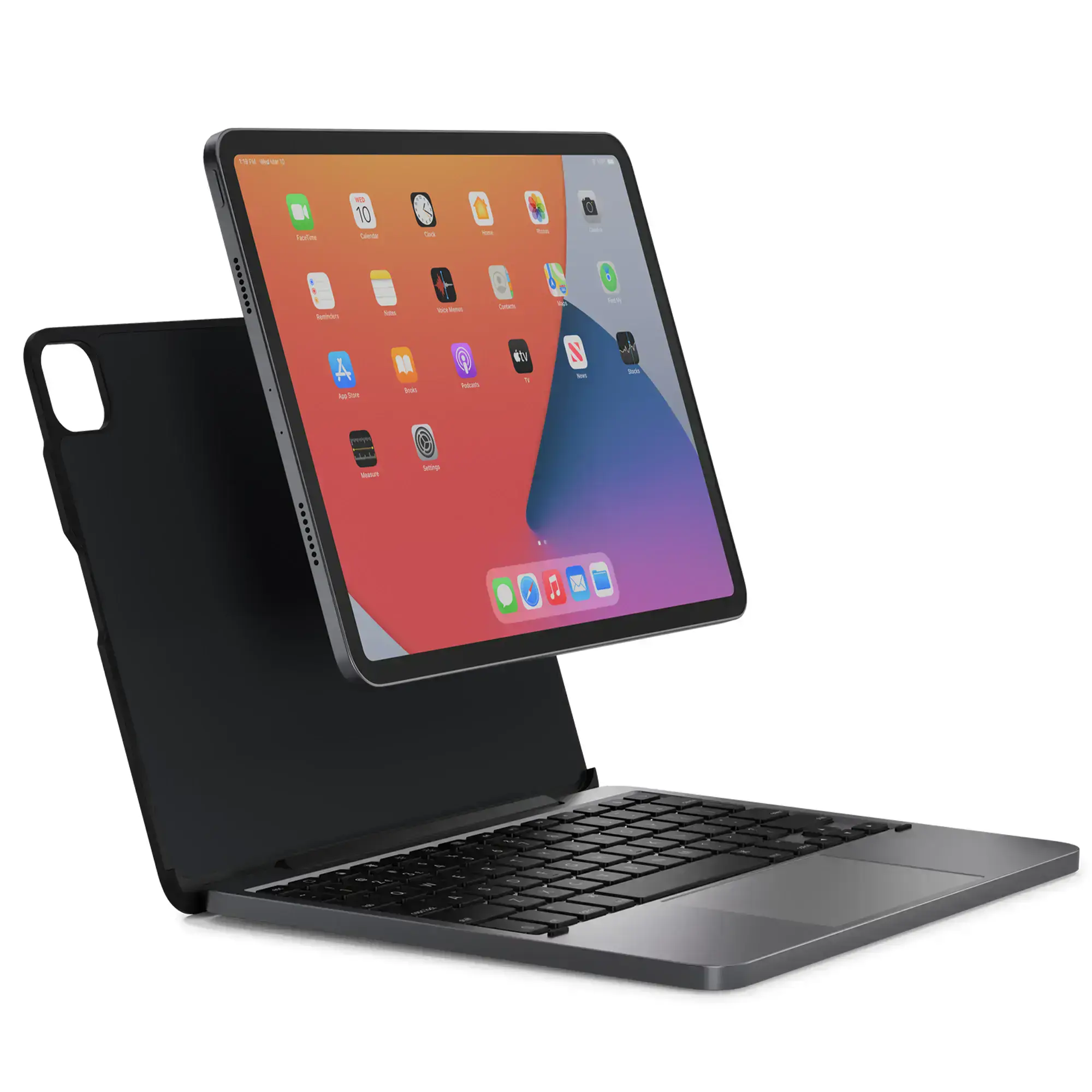 Keyboard with Trackpad Brydge MAX+ Space Gray for iPad Air (4th Gen) and iPad Pro 11-inch (1st, 2nd and 3rd Gen) (BRY4032)