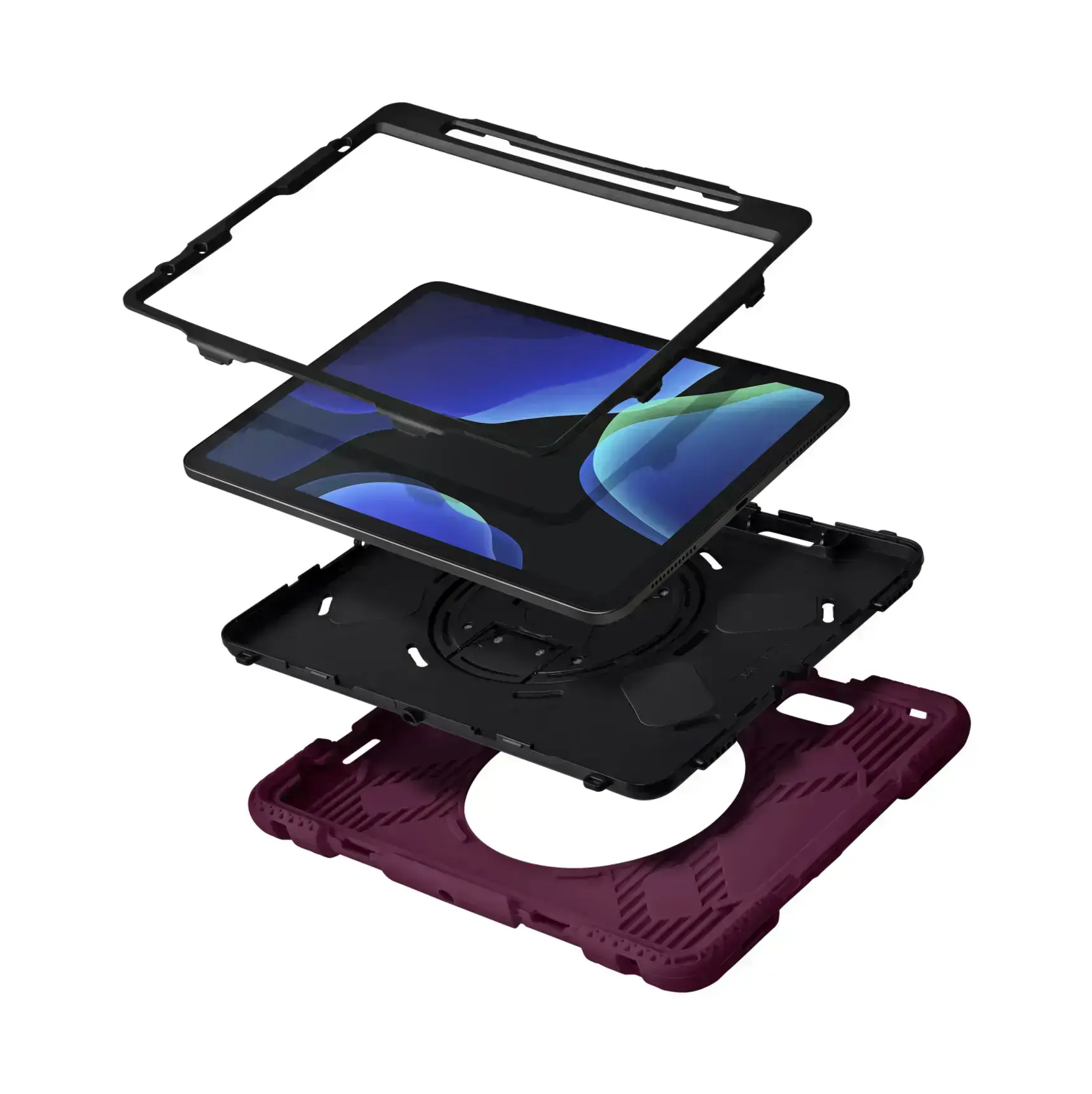 Чехол-накладка LAUT SHIELD ENDURO for iPad Air 10.9-inch / iPad Pro 11-inch - Plum (L_IPD20_SE_PL)