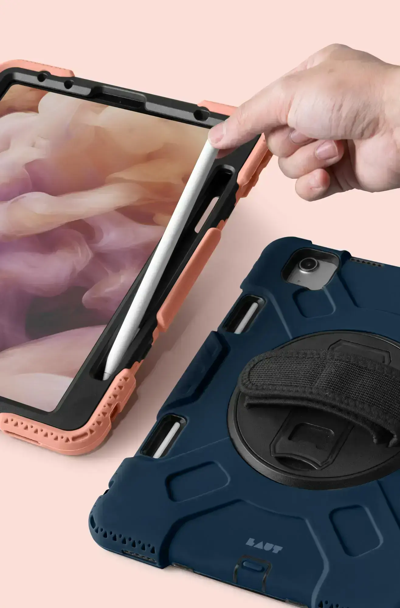Чехол-накладка LAUT SHIELD ENDURO for iPad Air 10.9-inch / iPad Pro 11-inch - Blush Pink (L_IPD20_SE_DP)