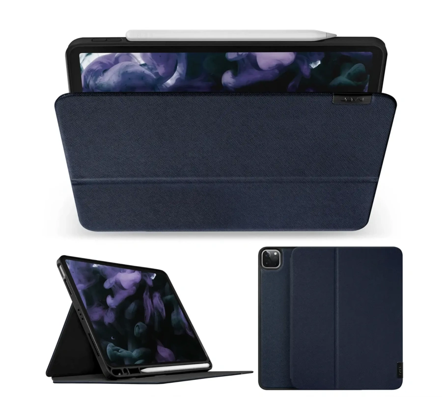 Чохол-книжка LAUT PRESTIGE FOLIO iPad Pro 12.9” (2022/2021/2020/2018) - Indigo (L_IPP21L_PR_BL)