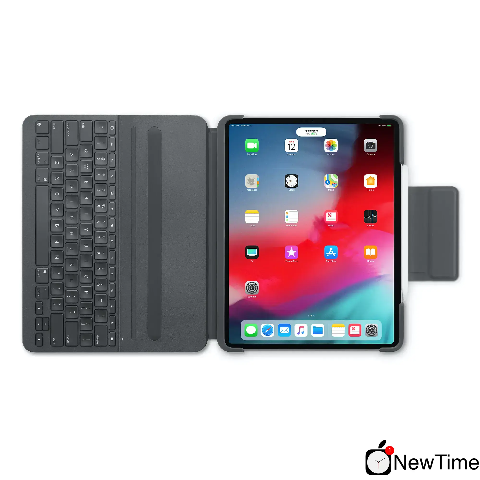 Чохол-клавіатура Logitech Slim Folio Pro Case with Integrated Bluetooth Keyboard for iPad Pro 12.9" 2018 (920-009124)