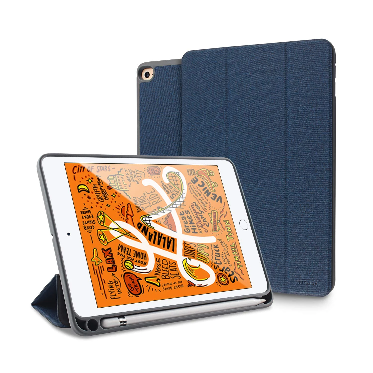 Чохол-книжка Mutural Case for iPad 10.2" (2019) Dark Blue