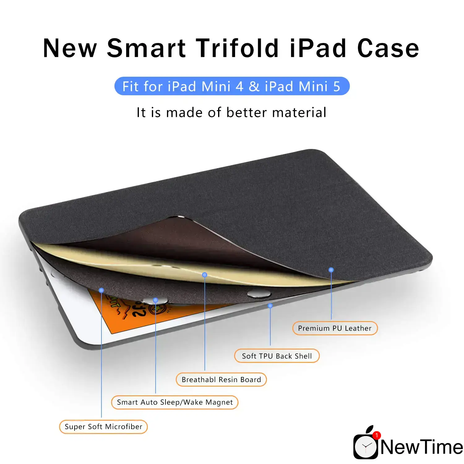 Чехол-книжка Mutural Case for iPad 10.2" Forest Green