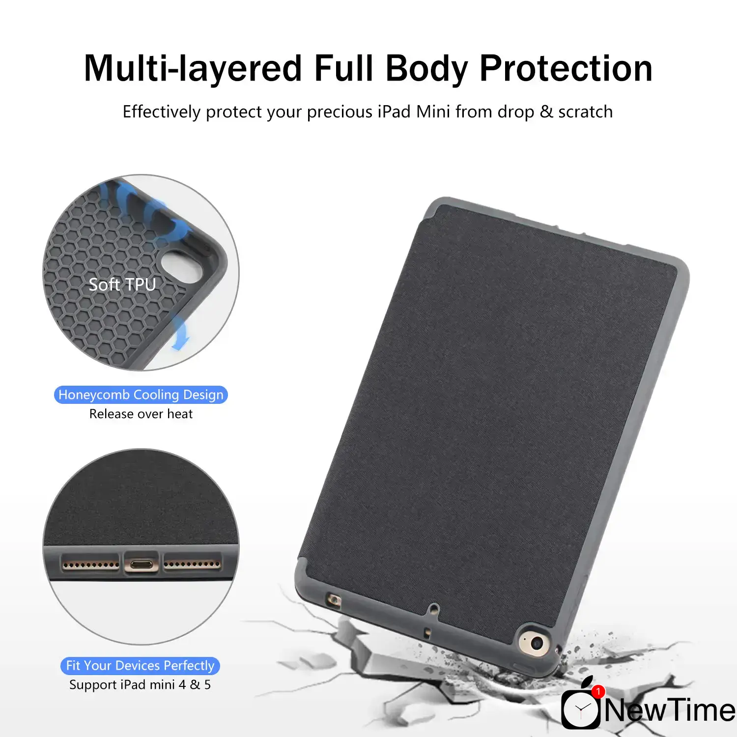 Чехол-книжка Mutural Case for iPad Mini 5 (2019) Forest Green