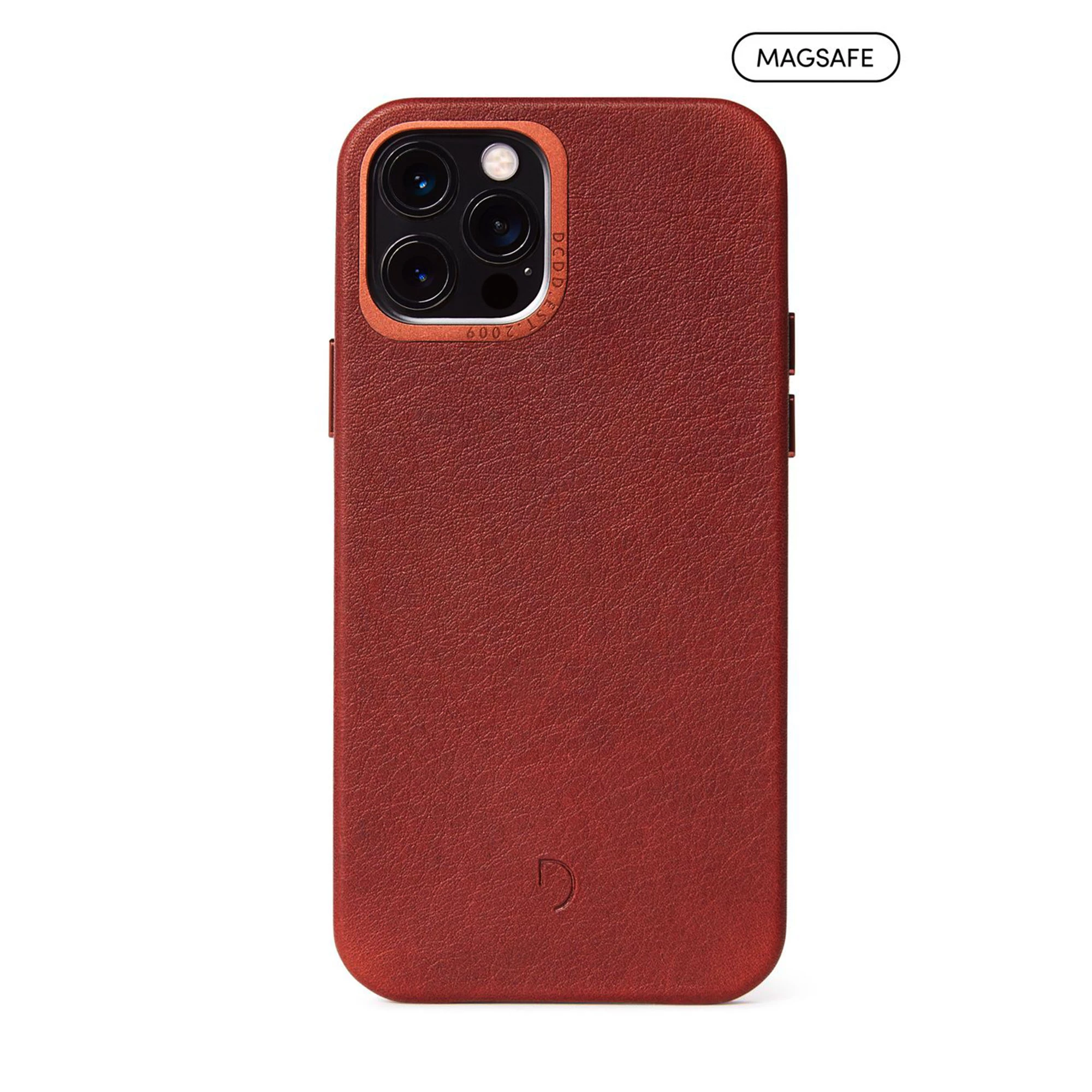 Чохол DECODED Leather Back Cover for iPhone 12 | 12 Pro with Magsafe - Brown (D20IPO61BC6CBN)