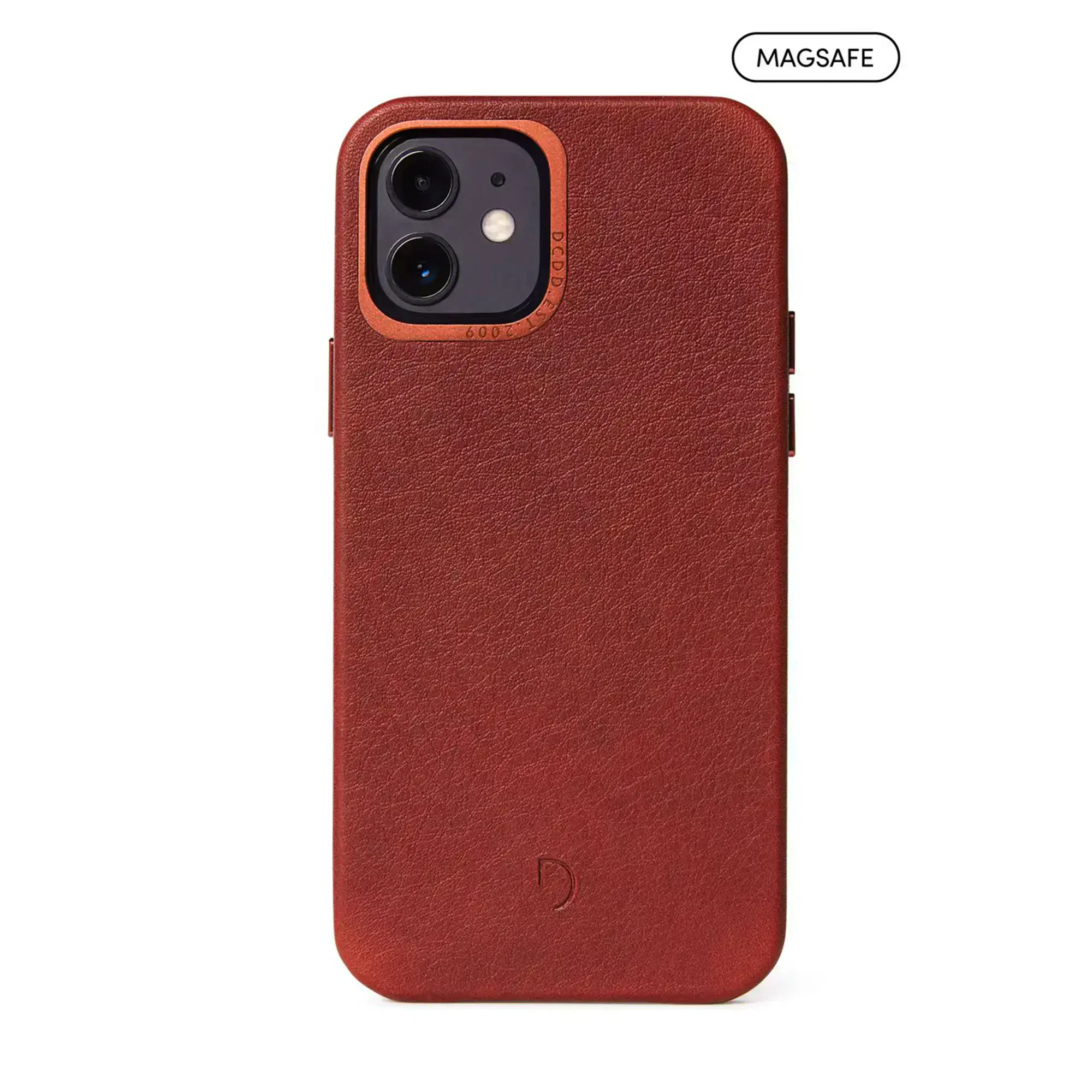 Чохол DECODED Leather Back Cover for iPhone 12 | 12 Pro with Magsafe - Brown (D20IPO61BC6CBN)