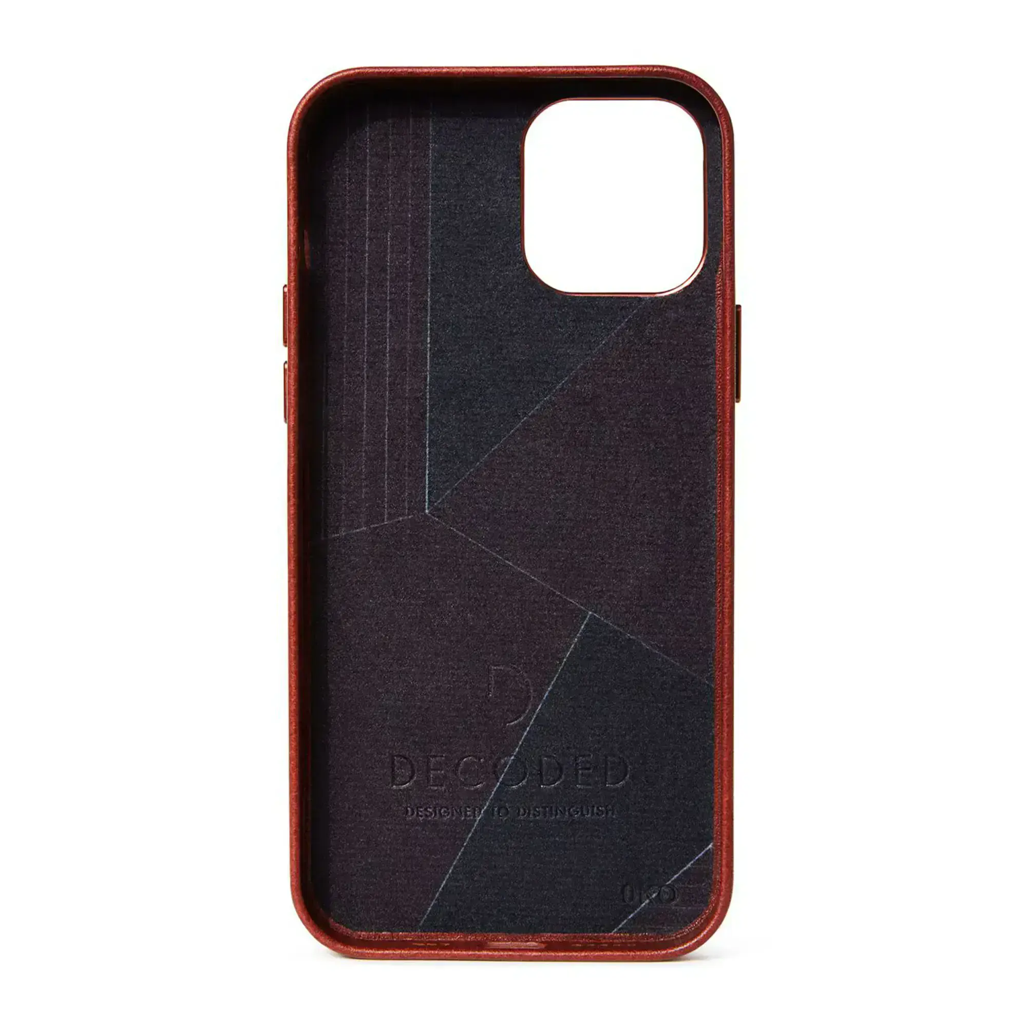 Чохол DECODED Leather Back Cover for iPhone 12 | 12 Pro with Magsafe - Brown (D20IPO61BC6CBN)