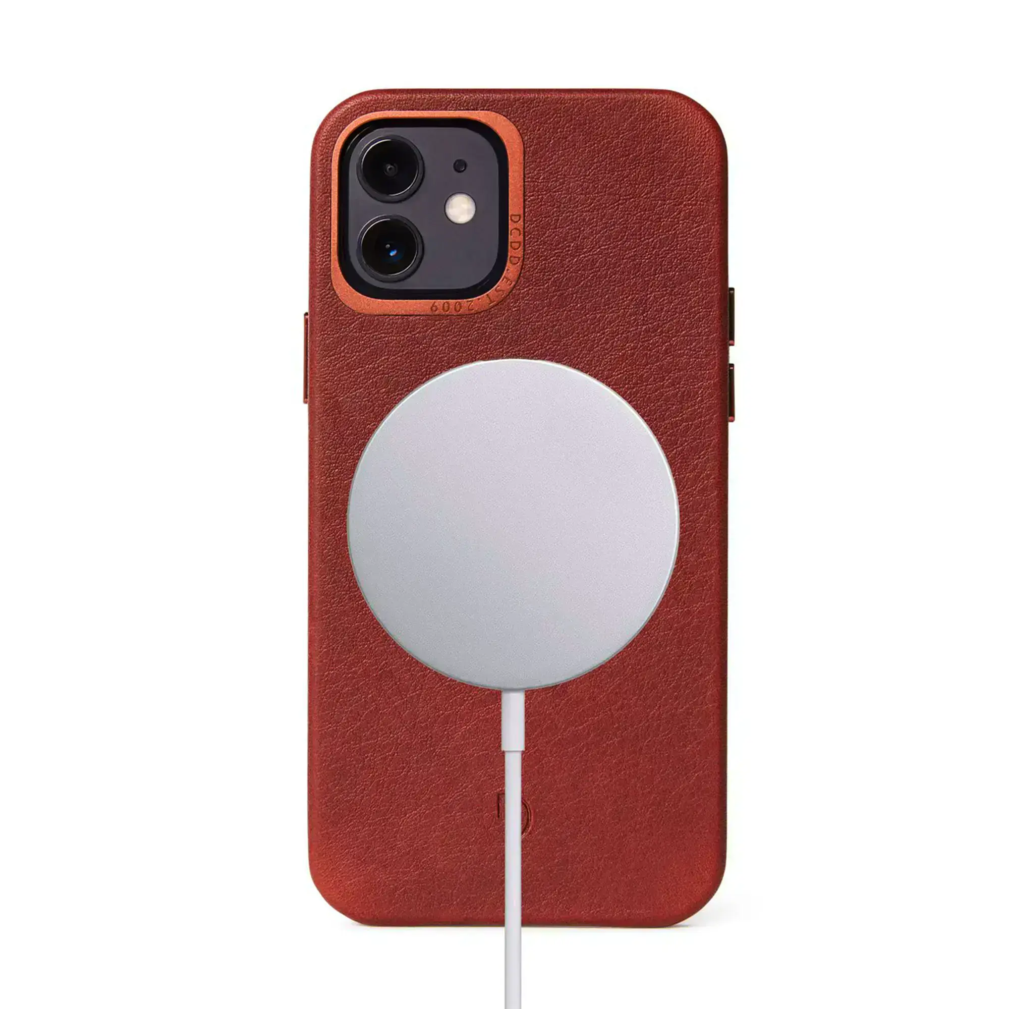 Чохол DECODED Leather Back Cover for iPhone 12 | 12 Pro with Magsafe - Brown (D20IPO61BC6CBN)