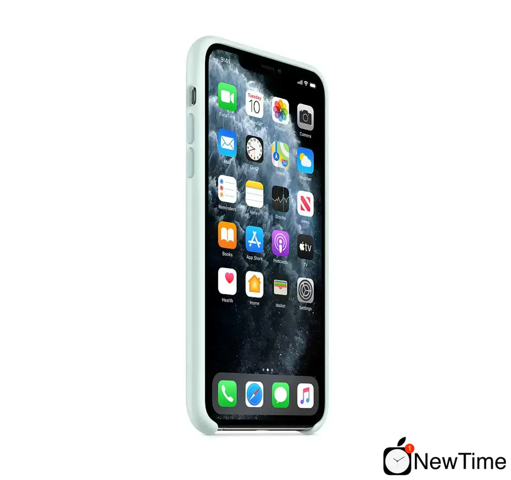 Чехол Apple iPhone 11 Pro Max Silicone Case LUX COPY - Seafoam (MZN62)