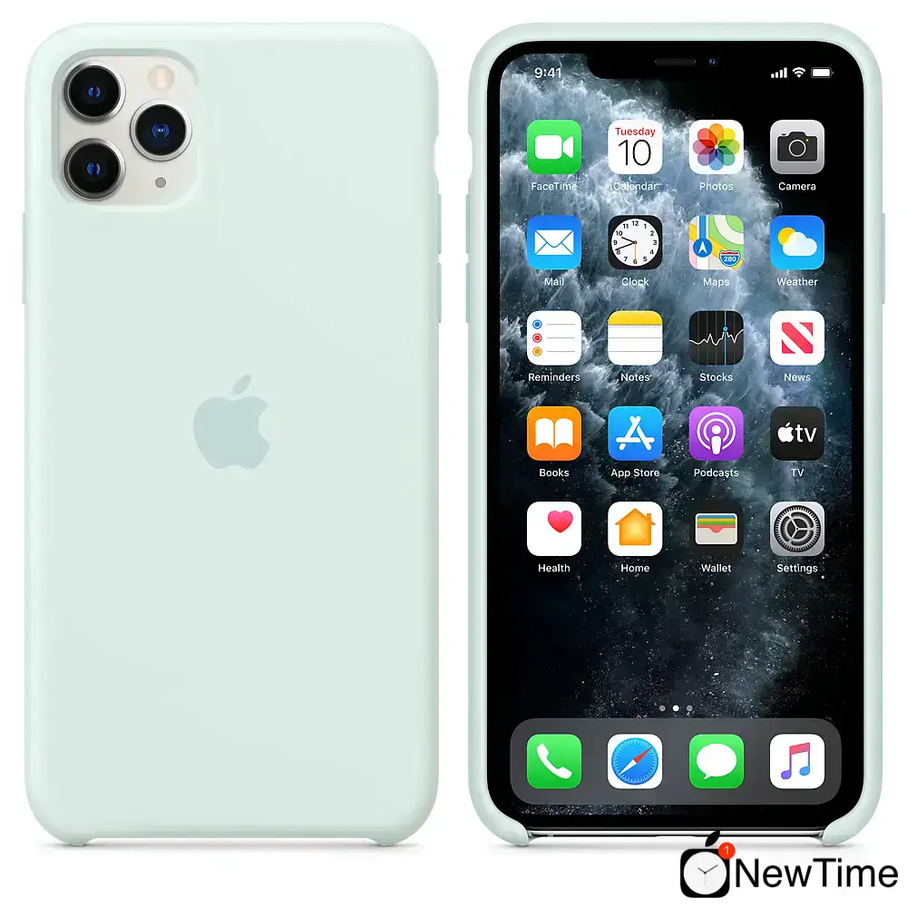 Чехол Apple iPhone 11 Pro Max Silicone Case LUX COPY - Seafoam (MZN62)
