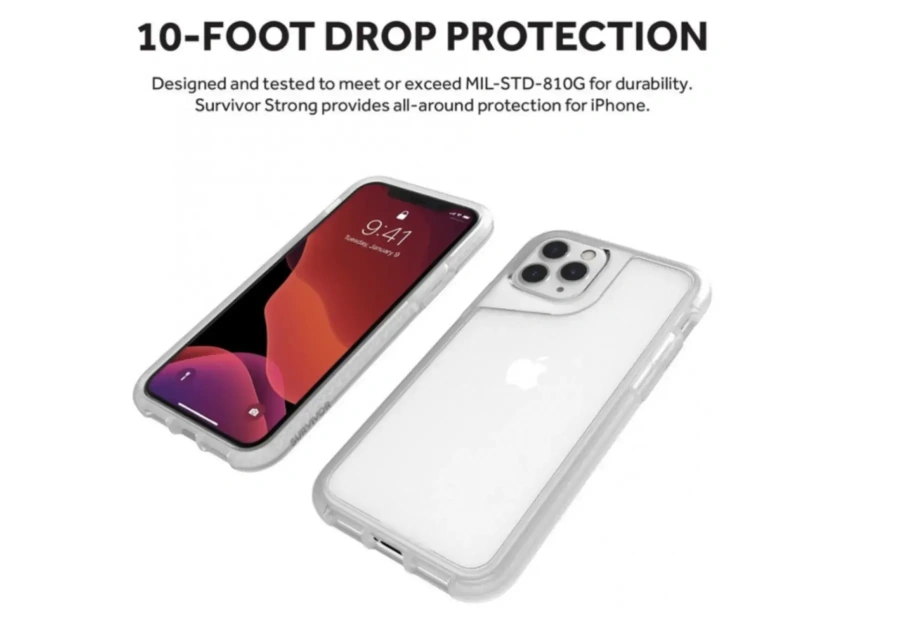 Чехол Griffin Survivor Strong for Apple iPhone 11 Pro - Clear (GIP-023-CLR)