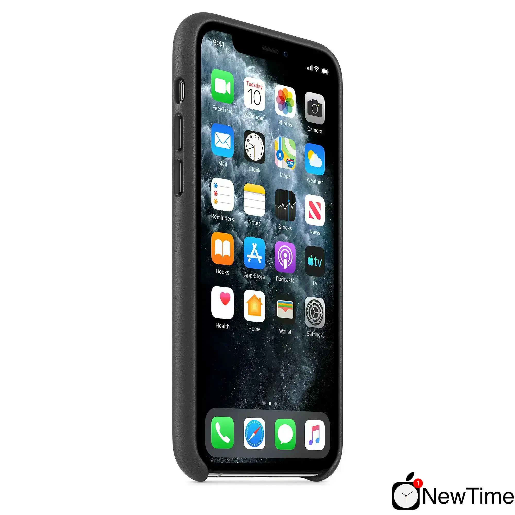 Чохол Apple iPhone 11 Pro Max Leather Case - Black (MX0E2)