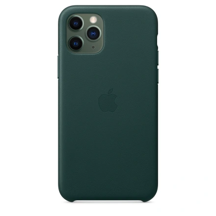 Чехол Apple iPhone 11 Pro Max Leather Case - Forest Green (MX0C2)