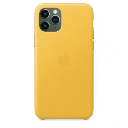 Чохол Apple iPhone 11 Pro Leather Case - Meyer Lemon (MWYA2)