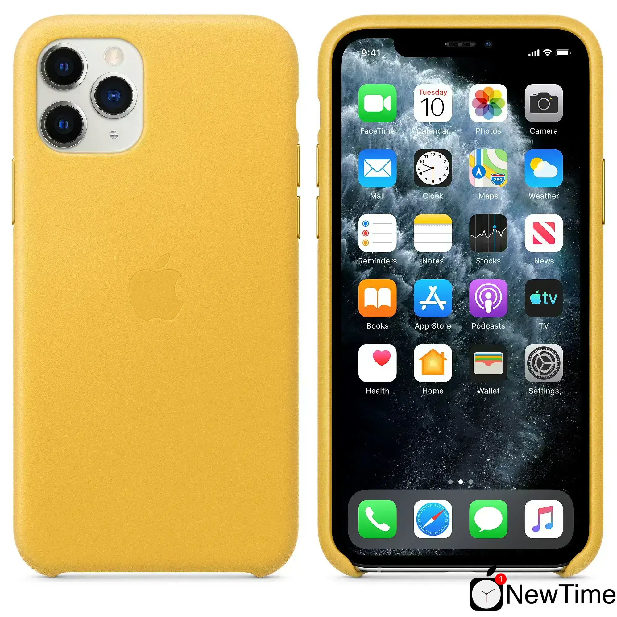 Чехол Apple iPhone 11 Pro Leather Case - Meyer Lemon (MWYA2)