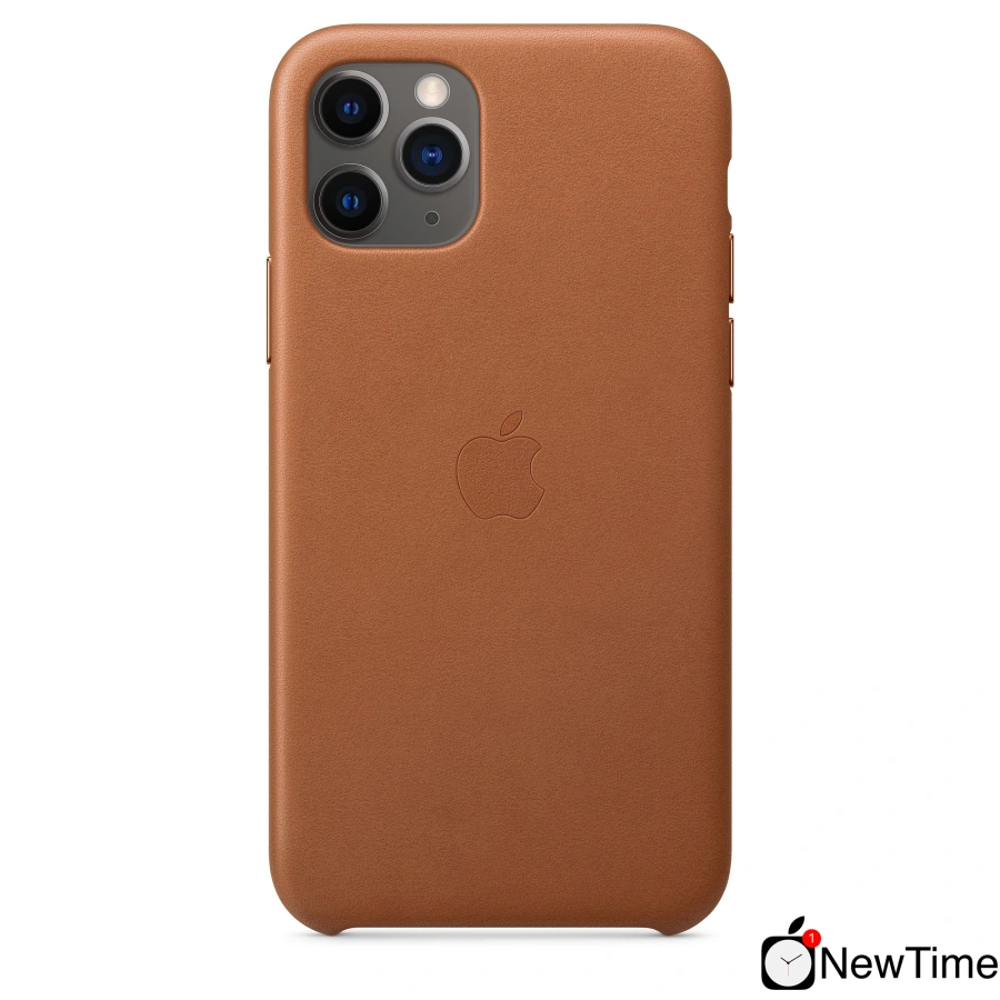 Чохол Apple iPhone 11 Pro Max Leather Case - Saddle Brown (MX0D2)